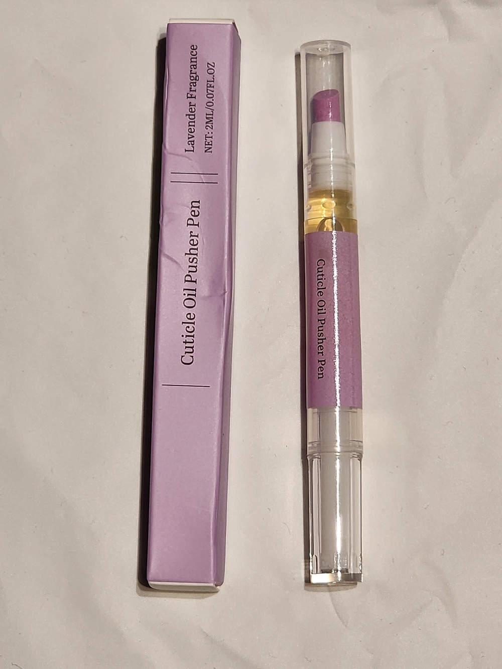 Cuticle Oil Pusher Pen - Lavender Pink Sealed